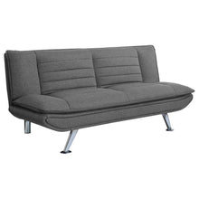  Julian - Upholstered Tufted Convertible Sofa Bed - Gray