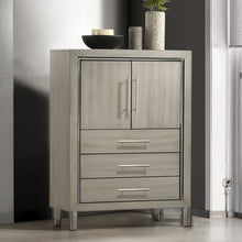  Lennox - Door Chest With Shoe Storage & LED Light - Gray