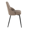 York - Upholstered Chair (Set of 2) - Black Metal Legs