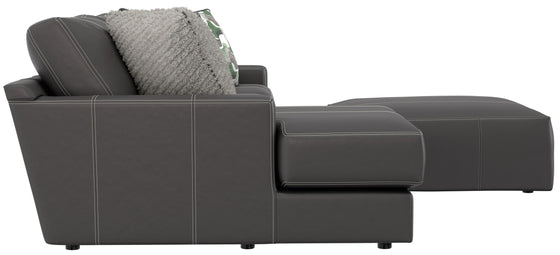 Minori - Italian Leather Sectional Sofa And Cocktail Ottoman