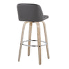 Toriano - 30" Fixed-height Barstool (Set of 2) - Dark Gray