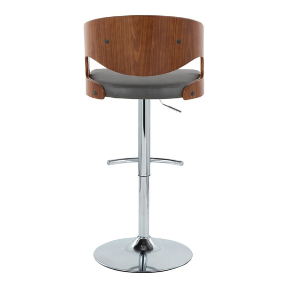 Pino - Adjustable Barstool With Swivel - Cherry Wood