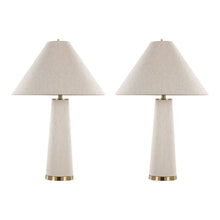  Kona - 28" Table Lamp - Brass Metal And Natural Linen From Grandview