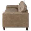 Scotland - Faux Leather Upholstered Track Arm Sofa