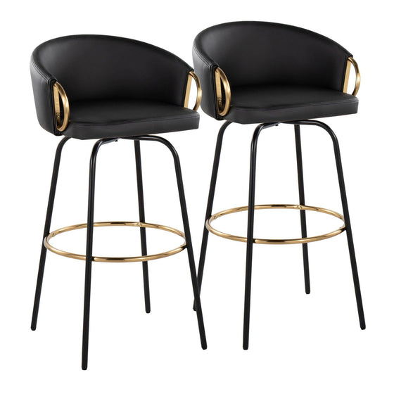Claire - 30" Fixed-Height Barstool (Set of 2)
