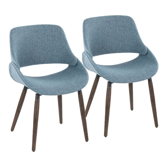 Fabrico - Accent / Dining Chair (Set of 2) - Dark Walnut Wood