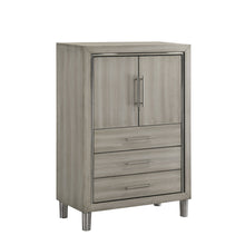  Lennox - Door Chest With Shoe Storage & LED Light - Gray