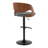 Pino - Adjustable Barstool (Set of 2) - Black Base