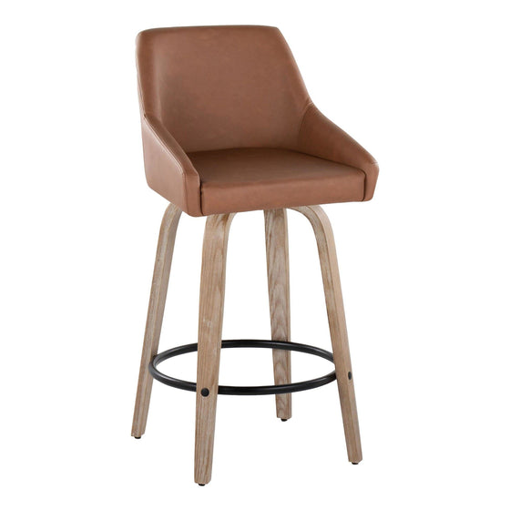 Hannah - 26" Fixed-Height Counter Stool With Swivel (Set of 2)