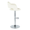Margarite - Ajustable Barstool With Swivel - Chrome Metal (Set of 2)