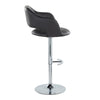 Margarite - Ajustable Barstool With Swivel - Chrome Metal (Set of 2)