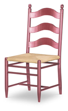  Vintage Market - Rush Seat Ladder Back Side Chair (Set of 2) - Spiced Apple