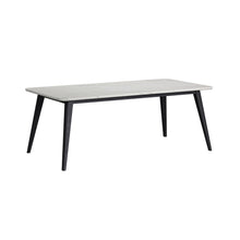  Marlene - Dining Table With White Faux Marble Top - White