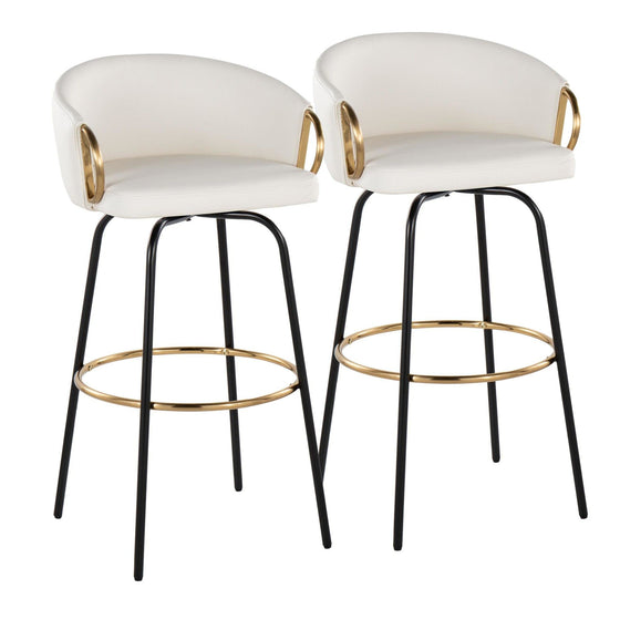 Claire - 30" Fixed-Height Barstool (Set of 2)