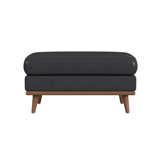 Horizon - Ottoman With Wood Base