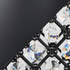 Jasper - 24" Metal Buffet Lamp - Matte Black Metal And Clear Crystal from Grandview Gallery (Set of 2)