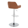 Daniella - Adjustable Barstool (Set of 2) - Chrome Base