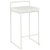 Fuji - Stackable Counter Stool - White Base (Set of 2)
