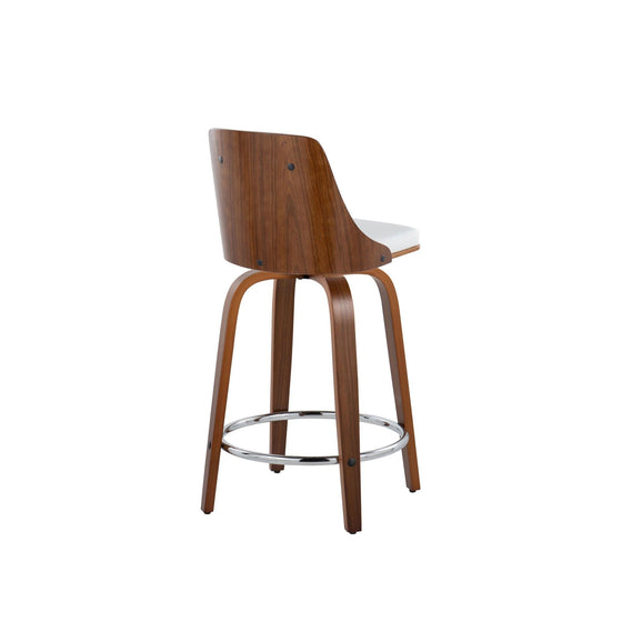 Gianna - 24" Fixed-height Counter Stool (Set of 2) - White