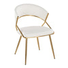 Jie - Dining Chair - Gold Metal (Set of 2)
