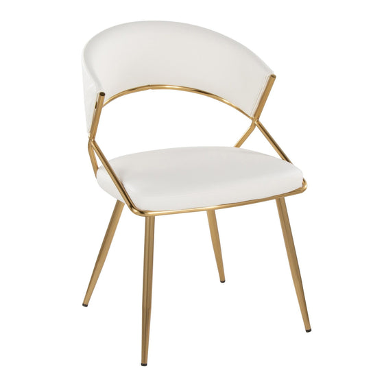 Jie - Dining Chair - Gold Metal (Set of 2)