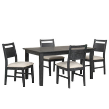  Sable Crest - 5 Piece Set (Rectangle Dining Table & 4 Chairs) - Black