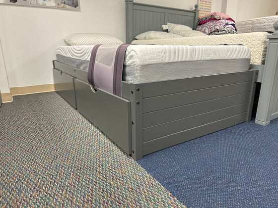 Solid Wood Twin Platform + Drawers