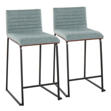  Mason Mara - 26" Fixed-Height Counter Stool (Set of 2) - Black Legs