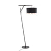 Daniella - Salon 70" Floor Lamp - Black Metal
