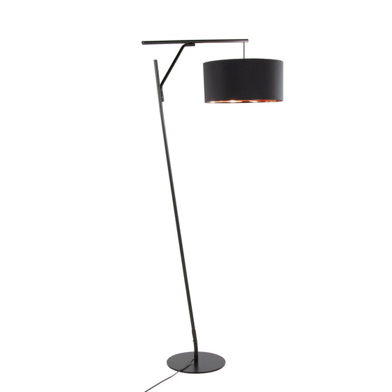 Daniella - Salon 70" Floor Lamp - Black Metal