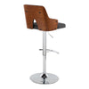 Stella - Adjustable Barstool (Set of 2) - Silver Base