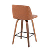 Toriano - 26" Fixed-height Counter Stool (Set of 2) - Dark Brown