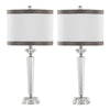Diamond - Torch 25.75" Crystal Table Lamp (Set of 2) - White