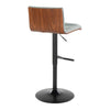 Mason - Adjustable Barstool With Swivel - Black Metal (Set of 2)