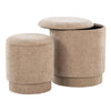 Marla - Upholstered Ottoman Set (Set of 2)