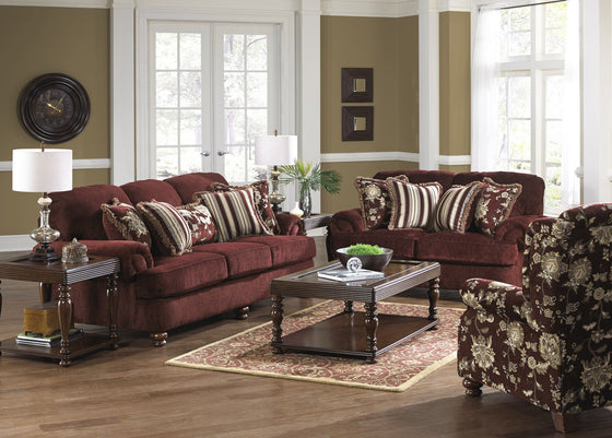 Belmont - Reclining Chair - Merlot