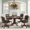 Turk - 5 Piece Dining And Game Table Set - Tobacco
