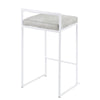 Fuji - Stackable Counter Stool - White Base (Set of 2)