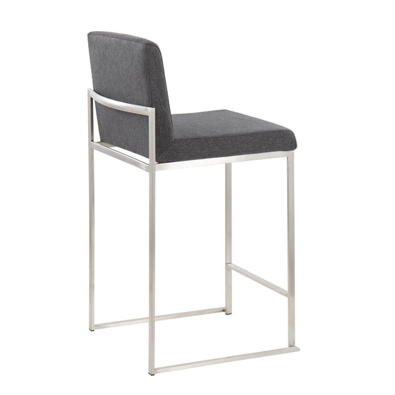 Fuji - High Back Upholstered Counter Stool Set