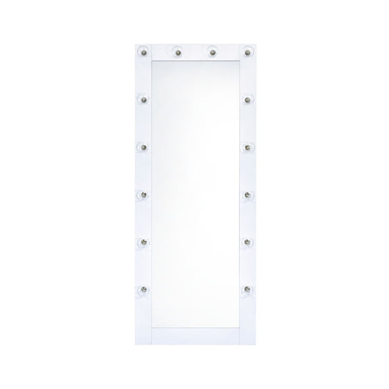 Lindy - Floor Mirror with Lights - White