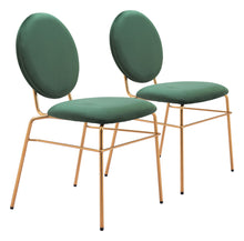  Odessa - Dining Chair (Set of 2) - Green / Gold