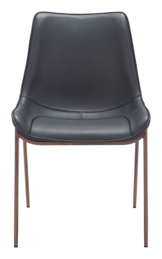 Magnus - Dining Chair (Set of 2) - Black / Walnut