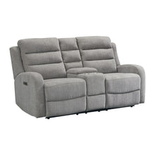  Avanti - PU Power Motion Loveseat With Power Motion Head Recliner & Console