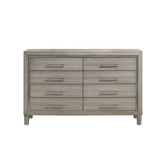 Lennox - 8 Drawer Dresser - Gray