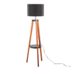 Compass - Shelf 58.5" Wood Floor Lamp