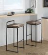 Fuji - Glam Counter Stool - Gold (Set of 2)