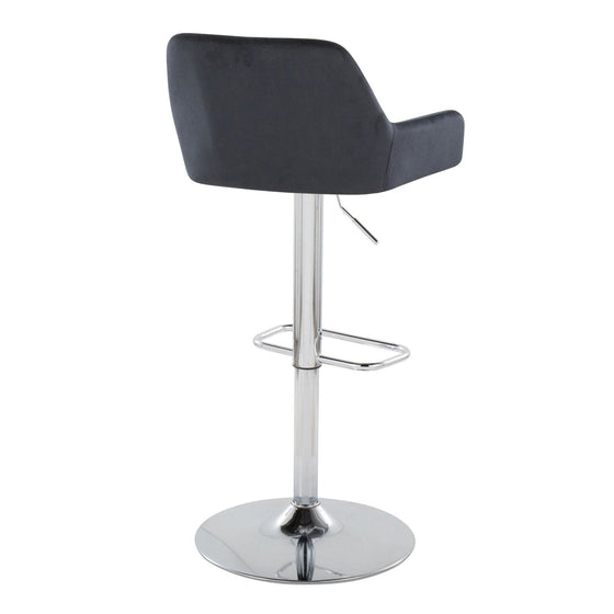 Daniella - Adjustable Barstool (Set of 2) - Chrome Base