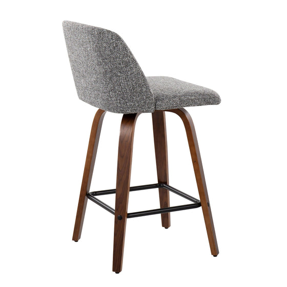 Toriano - Counter Stool With Square Footrest Set