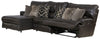 Como - Italian Leather Match Reclining Sectional