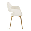Margarite - Dining / Accent Chair - Gold Metal (Set of 2)